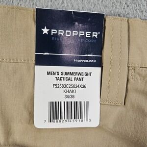 NEW Propper‎ Tactical Cargo Utility Pants Men 34 x 36 Khaki Lightweight USF50